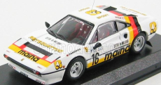 Najlepší model Ferrari 308 Gtb N 16 Rally Dei Laghi 1984 1:43 bielo žltá