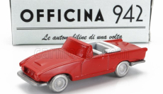 Officina-942 Fiat 1200 Spider Carrozzeria Ghia Cabriolet otvorený 1958 1:76 Červená