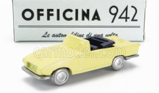 Officina-942 Fiat 1200 Spider Carrozzeria Ghia Cabriolet Otvorený 1958 1:76 Žltá