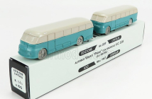 Officina-942 Fiat 666rn Bus Con Rimorchio Viberti Parigi 1946 1:76 Svetlo modrá sivá