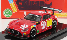 Paragon-models Mercedes Benz Amg Gt3 Evo N 50 - 50. výročie Red Pig Livery 2022 1:64 červená