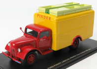 Perfex Ford usa Truck Van Poissy Laboual Circus Pinder 1951 1:43 Červeno-žltá