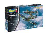 Plastikové modely lietadiel 03710 - Bf109G-10 a Spitfire Mk.V (1:72)