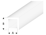 Raboesch profil ASA rúrka štvorcová transparentná 2x3x330mm (5)