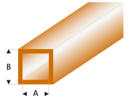 Raboesch profil ASA rúrka štvorcová transparentná hnedá 2x3x330mm (5)