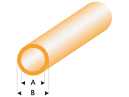 Raboesch profil ASA rúrka transparentná oranžová 2x3x330mm (5)