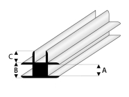 Raboesch profil ASA spojovací T 1,5x1000mm