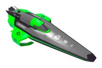 RC čln E1 RaceBird Lite RC Hydrofoil Boat 2.4GHz RTR, zelený