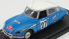 Rio-models Citroen Ds21 N 27 Rally Montecarlo 1970 Pouderoux - Vincent 1:43 Modrá