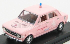 Rio-models Fiat 128 4 Door - 4 Porte Croce Rosa Celeste Servizio Medico Pediatrico 1971 1:43 Ružová