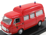 Rio-models Fiat 238 Minibus Tetto Alto 1965 Ambulanza Vigili Del Fuoco Pista Fiorano 1970 1:43 Červená