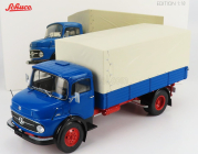 Schuco Mercedes benz L911 Truck Telonato 1966 1:18 Modrá biela