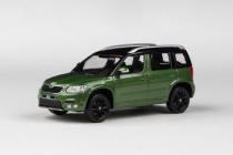 Abrex Škoda Yeti FL (2013) 1:43 – zelená cosmic metalíza