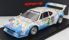 Spark-model BMW M1 M88 3.5l Team Bmw France N 83 24h Le Mans 1980 D.pironi - D.quester - M.mignot - Con Vetrina - S vitrínou - Špeciálna krabica 1:18 biela svetlo modrá