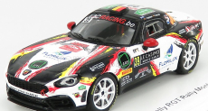 Spark-model Fiat 124 Abarth Rgt Team Lac Racing N 39 Rally Montecarlo 2020 L.caprasse - R.herman 1:43 čierna biela červená