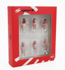 Spark-model Figúrky Set 6x Grid Girls 1990 1:43 Ružová červená