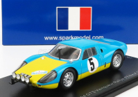 Spark-model Porsche 904 Gts N 5 Winner Rally D'elbeuf 1967 P.farjon 1:43 Light Blue Yellow