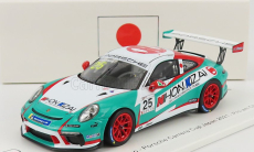 Spark-model Porsche 911 991 Gt3 Cup N 25 Porsche Carrera Cup Japan Pro-am Champion 2021 Kiyoshi Uchiyama 1:43 Light Blue White