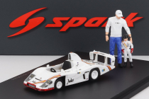 Spark-model Porsche Pedal Car - Typ 935 936/81 N 11 Víťaz 24h Le Mans 1981 - Little Big Mans - S figúrkami 1:43 Biela