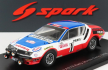 Spark-model Renault Alpine A310 N 1 Rally Montecarlo 1976 J.c.andruet - Y.jouanny 1:43 Biela červená modrá