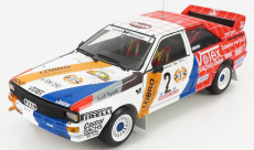 Sun-star Audi Quattro A1 N 2 Winner Rally International Avd/sth Hunsruck 1984 H.demuth - W.lux 1:18 Červená biela