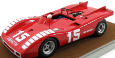 Tecnomodel Abarth 2000sp N 15 Nurburgring 1970 K.ahrens Jr 1:18 Červená