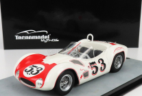 Tecnomodel Maserati Tipo 61 Birdcage N 53 Víťaz Riverside Time Gp 1960 Bill Krause 1:18 Biela červená