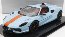 Tecnomodel Touring Superleggera Arese Rh95 (podvozok a motor F-12) 2021 1:18 Light Blue Orange - Farby zálivu