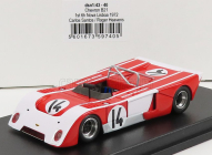 Trofeu Chevron B21 N 14 Víťaz 6h Nova Lisboa 1972 C.santos - R.heavens 1:43 Červená biela