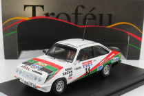 Trofeu Ford england Escort Mkii Rs 2000 N 14 Rally Hunsruck 1984 M.werner - M.feltz 1:43 Biela červená zelená