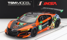 Truescale Acura Nsx Gt3 Evo Team Compass Racing N 76 Imsa 2021 M.mcmurry - M.farnbacher 1:43 oranžová čierna