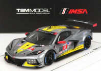 Truescale Chevrolet C8.r 6.2l V8 Team Corvette Racing N 4 2nd Gtlm Class 24h Daytona 2021 T.milner - A.sims - N.tandy 1:43 Žlto-sivá