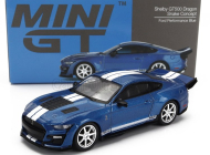 Truescale Ford usa Mustang Shelby Gt500 Dragon Snake Concept Coupe 2021 1:64 modrá biela