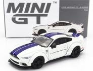 Truescale Ford usa Mustang Shelby Gt500 Lb Works Coupe Lhd 2021 1:64 bielo modrá