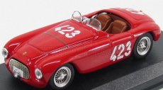 Umelecký model Ferrari 166mm Barchetta Spider Ch.0034 N 423 Winner Giro Di Sicilia 1952 Marzotto - Marini 1:43 Red