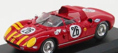 Umelecký model Ferrari 330p N 26 Sebring 1965 Grossman - Hudson 1:43 Red