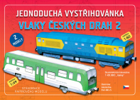 Vlaky Českých dráh 2. časť - 2 papierové modely v mierke 1:60 a 1:49