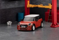 1/76 On-Road RC Car RTR (Licencovaná karoséria MINI Cooper, červená s bielou strechou)