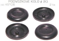 4910 Priemer kolesa podvozku 20 mm, 2 ks