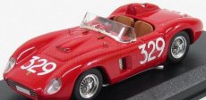 Art-model Ferrari 500tr Spider Ch.0608 N 329 Giro Di Sicilia 1957 G.munaron 1:43 Červená