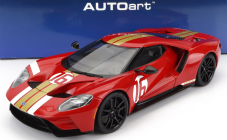 Autoart Ford usa Gt Heritage Edition N 16 Alan Mann 2022 1:18 Červená zlatá