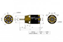 AXI 2217/12 V2 LONG F5J striedavý motor