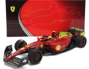 Bbr-models Ferrari F1-75 Team Scuderia Ferrari N 55 4. Monza Italy Gp 2022 Carlos Sainz 1:18 Červeno-žltá