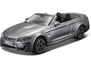 Bburago BMW M4 Cabrio 1:43 sivá metalíza