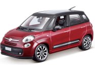 Bburago Fiat 500L 1:24 vínová metalíza