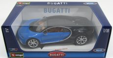 Bburago Plus Bugatti Chiron 1:18 modrá