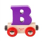 Bigjigs Rail Wagon Drevená vláčiková dráha - písmeno B