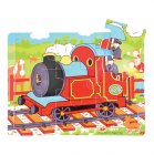 Bigjigs Toys Drevené puzzle Vlak 9 dielov