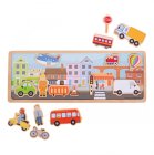 Bigjigs Toys Magnetické puzzle mesta