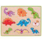 Bigjigs Toys Vkladacie puzzle dinosaury